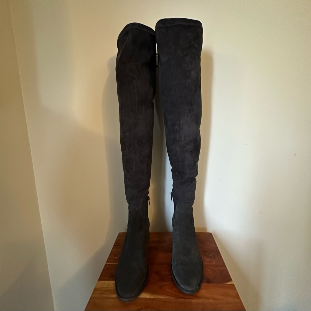 Free People Over the Knee Suede Boots - Sz 39 - Picture 2 of 8